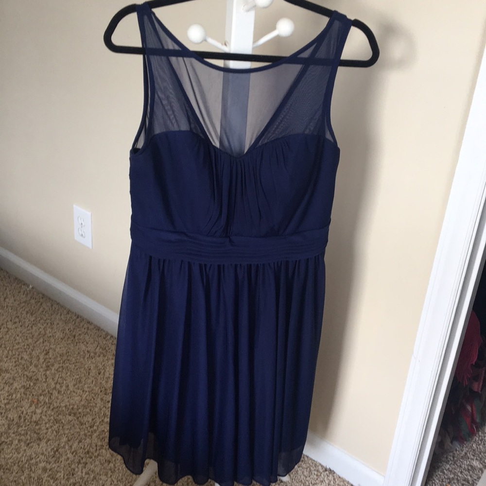 David’s Bridal Navy Dress